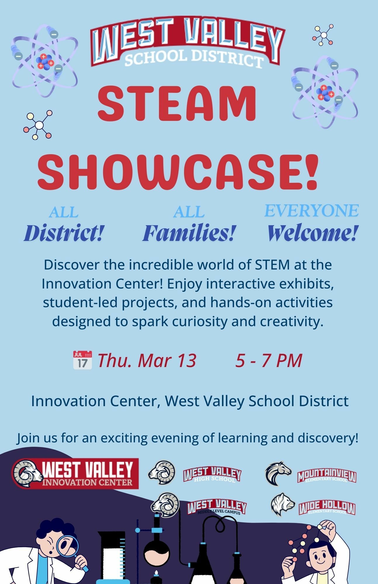 STEAM Showcase flyer ENG